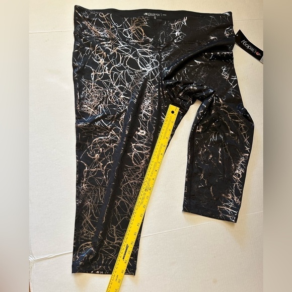 Ideology Athletic Metallic black crop legging NWT Sz-2X F2 - Picture 7 of 8
